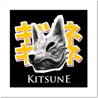 Kitsune mask Posters and Art